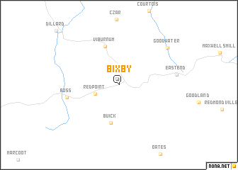 map of Bixby