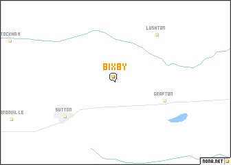 map of Bixby