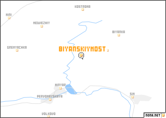 map of Biyanskiy Most