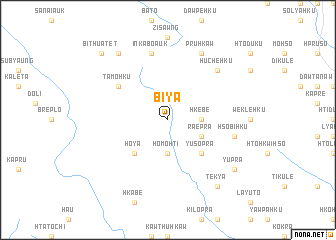 Biya (Myanmar) map - nona.net