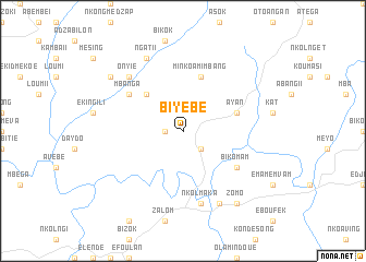 map of Biyebé