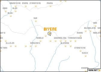 map of Biyenè