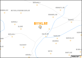 map of Bıyıklar