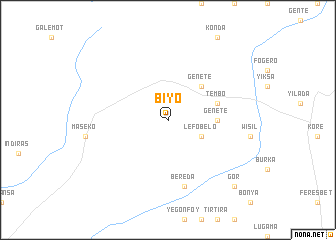 map of Bīyo