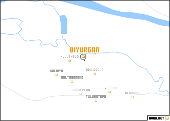 map of Biyurgan