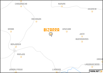 map of Bizarra