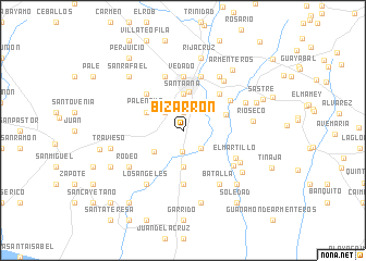 map of Bizarrón