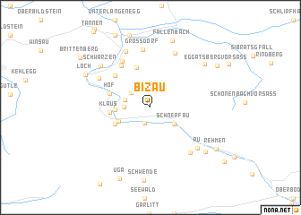 map of Bizau