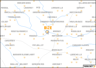 map of Bize