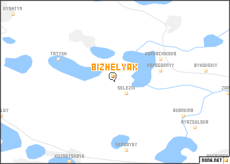 map of Bizhelyak