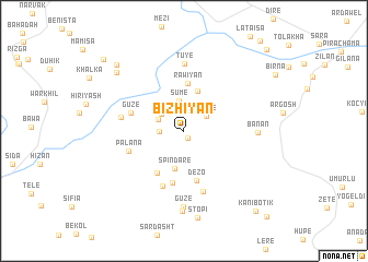 map of Bīzhiyān