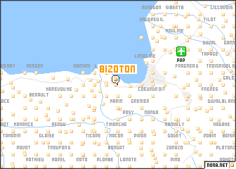 map of Bizoton