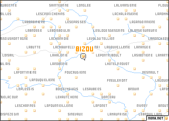 map of Bizou