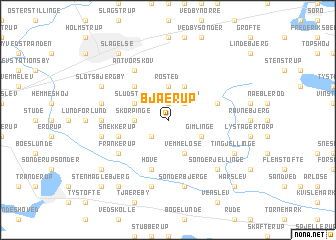 map of Bjærup