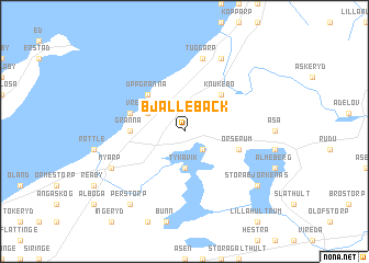 map of Bjällebäck