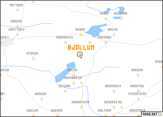 map of Bjällum