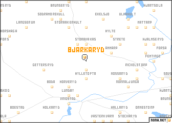 map of Bjärkaryd