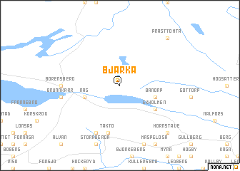 map of Bjärka