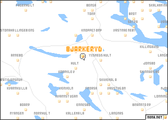 map of Bjärkeryd