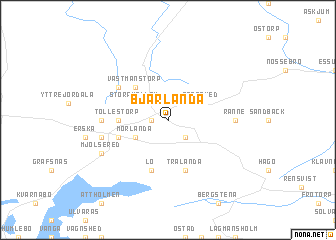 map of Bjärlanda