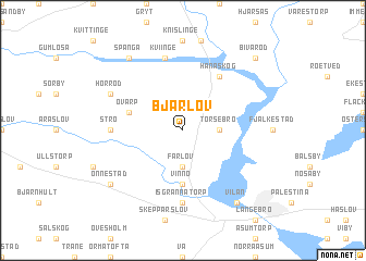 map of Bjärlöv