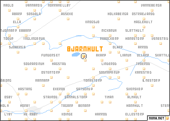 map of Bjärnhult