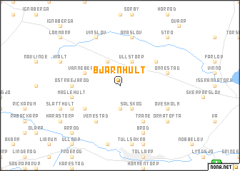 map of Bjärnhult