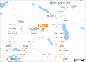 map of Bjärn