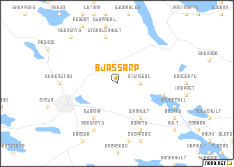 map of Bjässarp