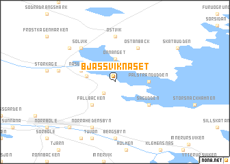 map of Bjässviknäset