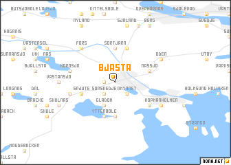 map of Bjästa
