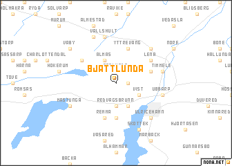 map of Bjättlunda