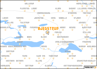 map of Bjedstrup