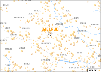 map of Bjelajci