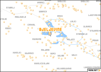 map of Bjeljevine