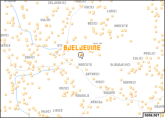 map of Bjeljevine