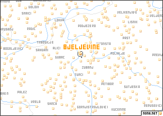 map of Bjeljevine