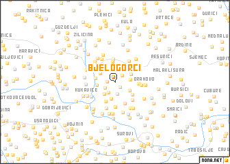 map of Bjelogorci