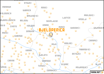 map of Bjeloperica