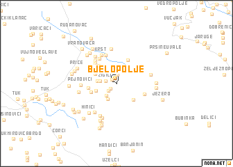 map of Bjelopolje