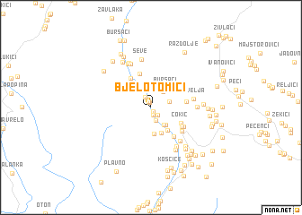 map of Bjelotomići