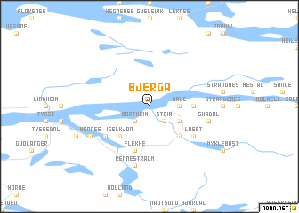map of Bjerga