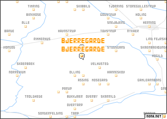 map of Bjerregårde