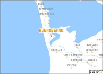 map of Bjerregård