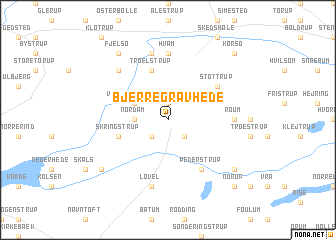 map of Bjerregrav Hede