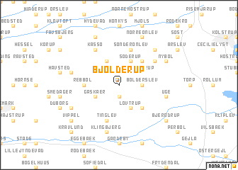 map of Bjolderup