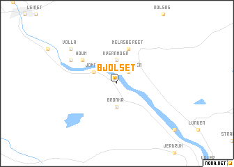 map of Bjølset
