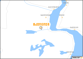 map of Bjoneroa