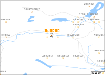 map of Björbo