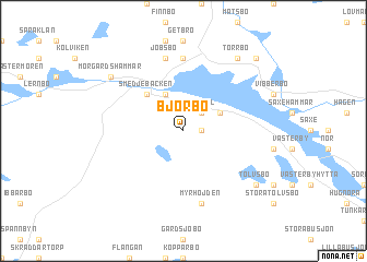 map of Björbo